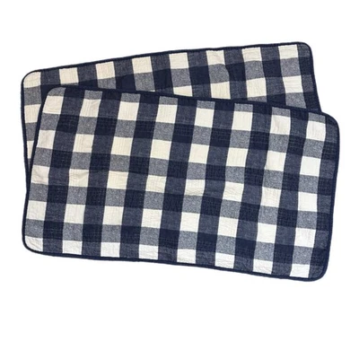 Eddie Bauer Lakehouse King Almohada Shams Azul Buffalo Cuadros Rústico Cabincore Foto 1 de 4