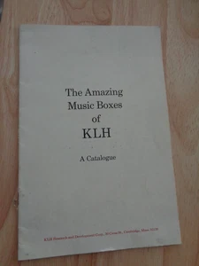 Amazing Music Boxes of KLH: A Catalogue by KLH - SC (no date) - Picture 1 of 1