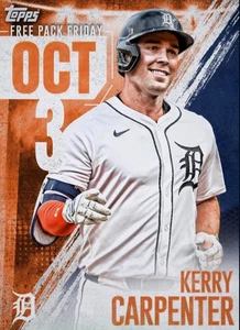 [DIGITAL Topps Bunt - Kerry Carpenter - Free Pack Friday 25 S3 Oct 3 Team Color - Picture 1 of 1