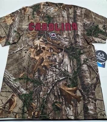 South Carolina Gamecocks Colosseum Realtree Xtra Camo Short Sleeve T-Shirt M New - Image 1 of 4