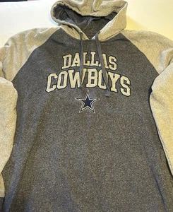 Dallas Cowboys Hoodie 2XL Pullover Sweatshirt NFL Authentic Big & Tall Blue Gray - Picture 1 of 4