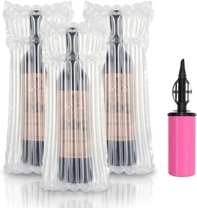 Weinflasche Reise Schutz Taschen, aufblasbar Versand 10er Pack, transparent  - Bild 1 von 5