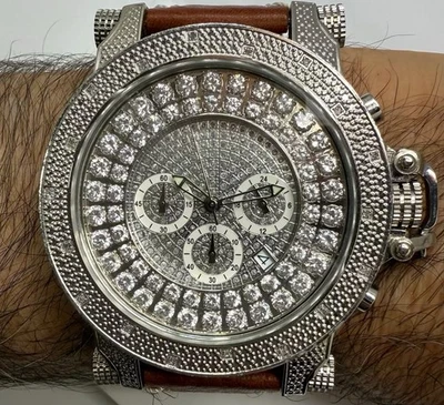 Reloj cronógrafo Techno Master TM-2115 para hombre Iced Out Foto 1 de 4