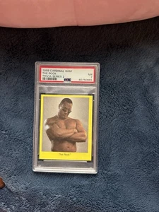 1999 Cardinal WWF The Rock Trivia Series 2 Card Encased PSA 7 - Picture 1 of 2