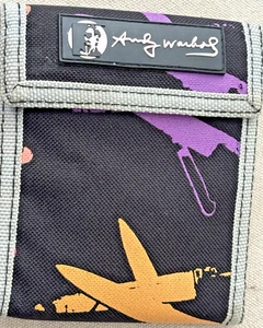Andy Warhol Foundation Wallet Bifold Canvas 4"x5" ID/3 Credit Card/Coin/Bill EUC - Picture 1 of 6