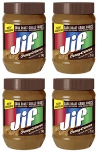 Jif Peanut Butter Dark Roast Creamy 1kg (4 Pack) - Picture 1 of 1