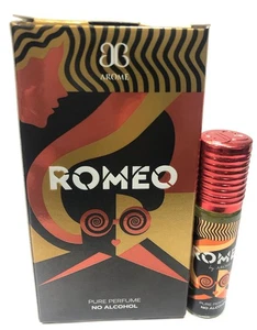 Arome Romeo Attar Perfume Roll On Attar Usable Gift Pocket Scent Long Lasting - Imagen 1 de 2