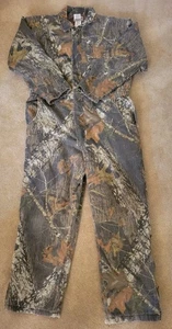 Fieldstaff Mossy Oak Insulated Coveralls Mens Large Breakup Camo - Vintage - Picture 1 of 11