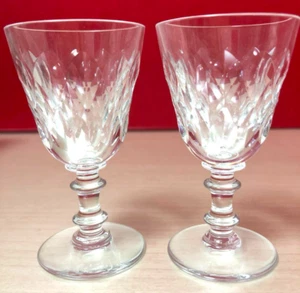 BACCARAT Crystal ARMAGNAC Pair SHOT LIQUEUR WINE GLASSES 12.3cm without Box - Picture 1 of 3