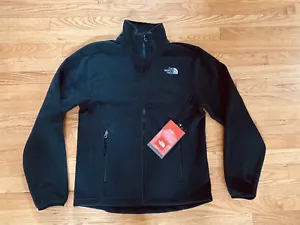 The North Face Tibesti Mens Fleece Jacket Full Zip Outerwear Black Small New Nwt - Picture 1 of 3