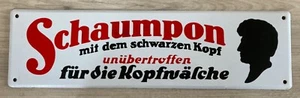 Schwarzkopf Werbe Schild | Sammlerstücke | 50x14 cm - Bild 1 von 1