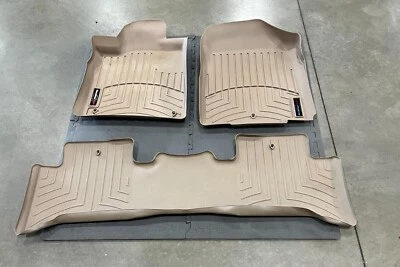Revestimientos de piso Acura MDX WeatherTech 2007-2011 beige/bronceado #44114-1 -- 3/piezas Foto 1 de 4