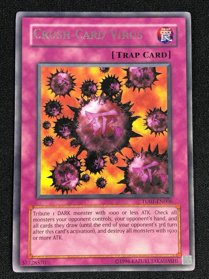 YUGIOH CRUSH CARD VIRUS TU01-EN006 RARE (NM) - Image 1 of 1
