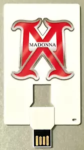 MADONNA ~ 8GB 2.0 USB FLASH DRIVE ~ MADAME X Logo SLIM CARD ~ MAC & PC - Picture 1 of 8