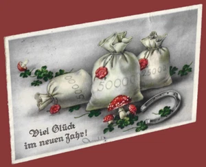 Carte postale allemande WW2 Troisième Reich Feldpost 1939 - Nouvel An - Photo 1 sur 3
