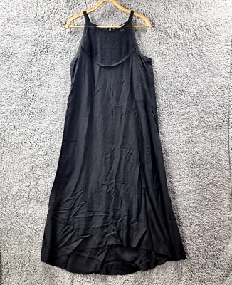 SUSSAN Womens Dress Size 10 Black Lace Trim Sleeveless A-line Midi - image 1 of 4