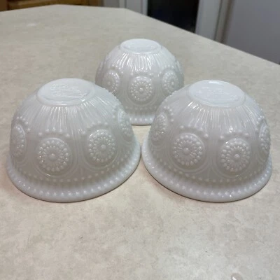 Pioneer Woman White Milk Glass Adeline Dessert Berry Bowl READ - Image 1 of 4