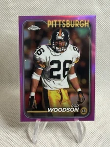 2024 Topps Chrome Rod Woodson Magenta Pink Refractor #166 Steelers - Bild 1 von 2