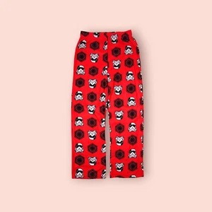 New Boys Star Wars Fleece Pajama pants (10/12), Red W/ White & Black Warm Winter - Picture 1 of 1
