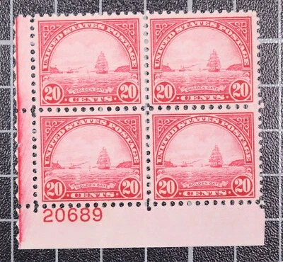 Scott 698 20 Cents Golden Gate - OG MH Plate Block Of 4 LL 20689 SCV - $40.00 - Image 1 of 2