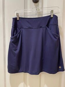 Lilly Pulitzer Luxletic UPF 50+ Skort Golf Skirt Navy Blue Size M Medium
