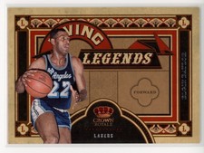 2009  Panini Crown Royale #18 Elgin Baylor Living Legends Los Angeles Lakers