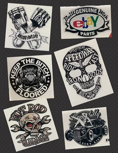 FUNNY RUDE DIGITAL PRINT STICKERS FOR CAR TRUCK BOAT VAN TOOLBOX MAN CAVE BY KGS - Bild 1 von 17
