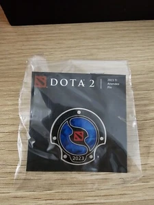 DOTA 2 Attendee Pin 2023 Ti - Valve Code Intact - RARE - Brand New In Bag - Picture 1 of 2
