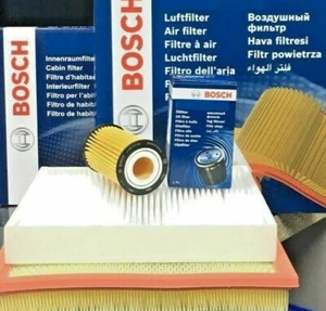 FORD GALAXY TDCI DIESEL 2006-2015 LUFT+INNENRAUM+ÖLFILTER SERVICE KIT BOSCH TEILE - Bild 1 von 1