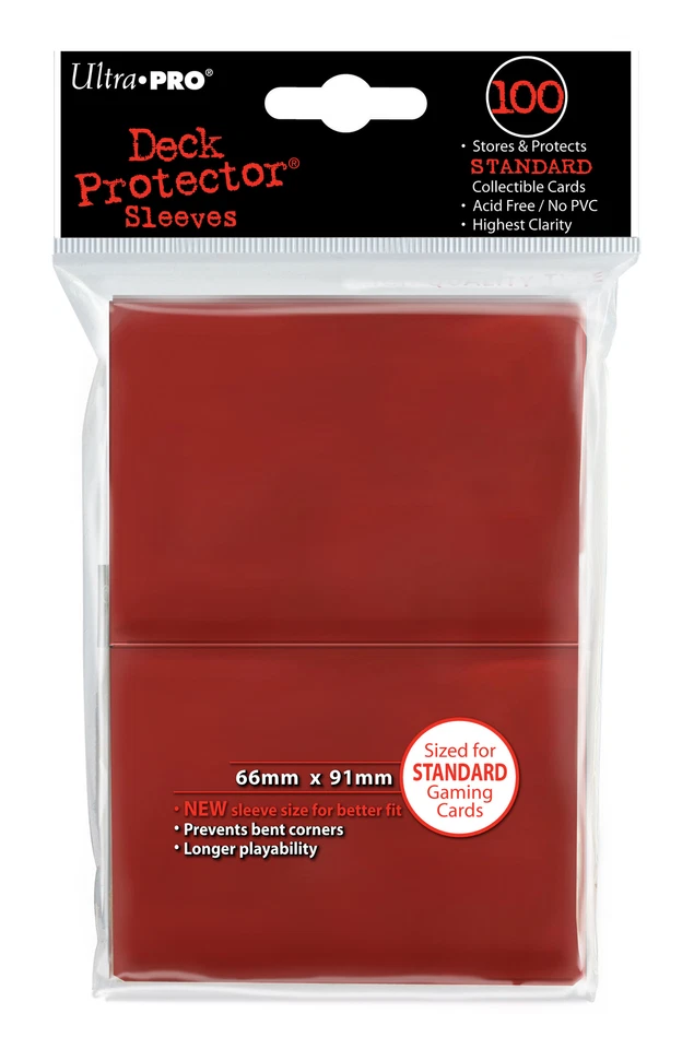 Ultra pro Deck Protector Sleeves Red (100)