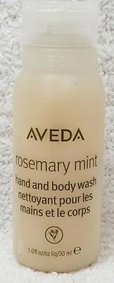 Aveda ROSEMARY MINT Hand & Body Wash Cream Gel Travel Size 1 oz/30mL New RARE - Image 1 of 4