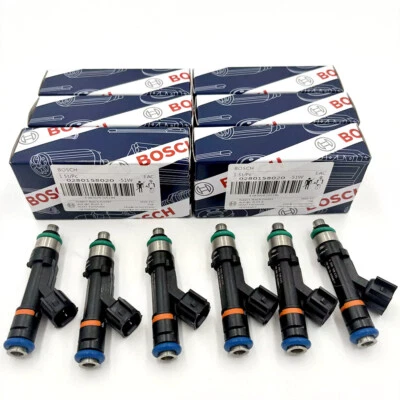 6X Genuine BOSCH OEM Fuel Injectors For Jeep Liberty Dodge Nitro Dakota 3.7L V6 - Imagem 1 de 4