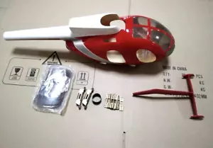 450 size Hughes MD500E Painted Scale Fuselage with Scale Landing Skid NIB - Picture 1 of 9