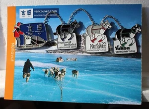 Raro Trineo para Perros North Nation Auténtico 2010 Vancouver Olympic 4 Set Pin - Imagen 1 de 3