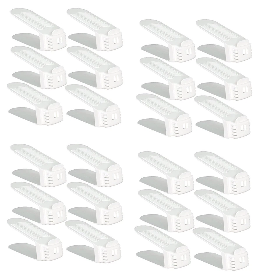 2 Lot 6 Shoe Slotz Storage Units 2x6 12 Shoes Stacking Organizer Rack Stand