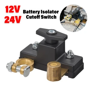 Interruptor de corte aislador de desconexión de batería de coche 12V 24V terminal de batería universal - Imagen 1 de 15