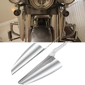 Deflector de viento de montaje de horquilla delantera para Harley Street Glide Road King Electra Glide - Imagen 1 de 14
