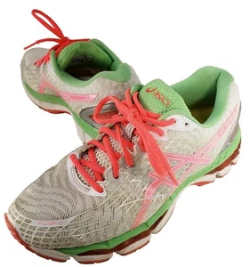 Asics Gel Nimbus 17 Damen-Laufschuhe grau grün pink Turnschuhe 8,5 M - Bild 1 von 15