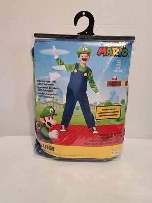Nuevo 👉🏻 Disfraz de Super Mario Bros Luigi Deluxe L/G para niño Foto 1 de 4