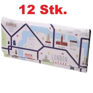 Restposten 12x Geldbörse XL Stadtplan U-Bahn LONDON Geldbeutel Langbörse Neu OVP - Bild 1 von 7