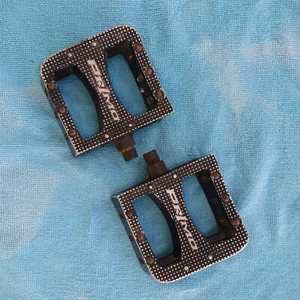 Primo Platform Pedals BMX Zn Alloy Black 9/16" Pr1mo Mid School OG 9/16" Axles - Picture 1 of 14