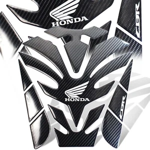 Genuine Real Carbon Fiber 8"Custom Fuel/Gas Tank Pad Decal/Logo Sticker for CBR - Bild 1 von 5
