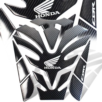 Genuine Real Carbon Fiber 8"Custom Fuel/Gas Tank Pad Decal/Logo Sticker for CBR - Image 1 of 4