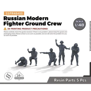 SSMODEL SSPR48400 1/48 O Scale Russian Modern Fighter Ground Crew - Picture 1 of 8