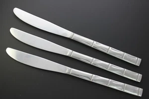 The Cellar Japan Stainless Silverware - CLF2 - 8 1/2" Dinner Knives Set of 3 - Picture 1 of 2