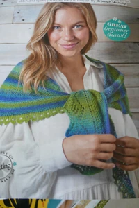 Knitting Pattern Lovely Lacy Shawl In 1 Multi Colour 4Ply -Size 64 x 17ins - Picture 1 of 1
