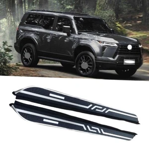 Running Board fits for Lexus GX550 2024 2025 Side Step 2PCS NerfBars Silver Edge - Picture 1 of 12