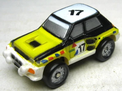 Galoob Micro Machines 1986 1980-82 Renault Turbo Rally #17 coche de carreras amarillo Foto 1 de 4