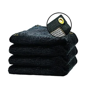 90% Black Shade Cloth, 8X16Ft Garden Sun Shade for Plant Cover, Outdoor Shade - Picture 1 of 8