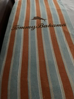 Authentic Tommy Bahama Striped Beach Towel      30”x 58” - Image 1 of 2
